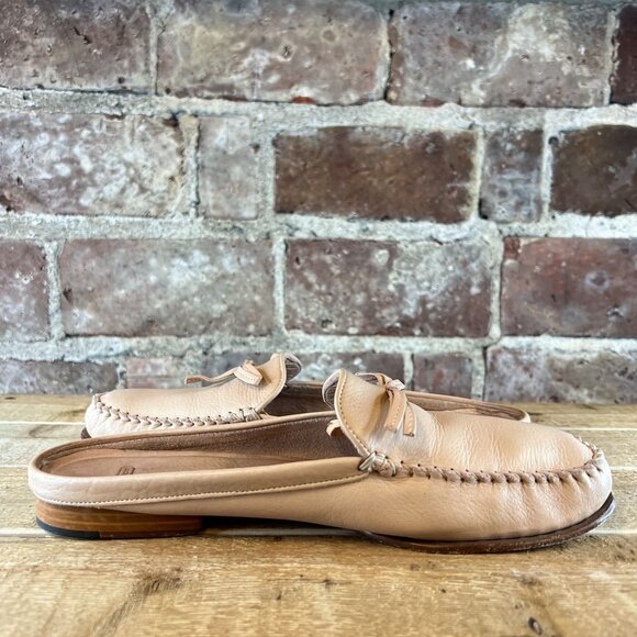 Coach Women's Rayna Mules Slip On Cream Leather Nude Shoes Size 8.5 - Picture 7 of 10